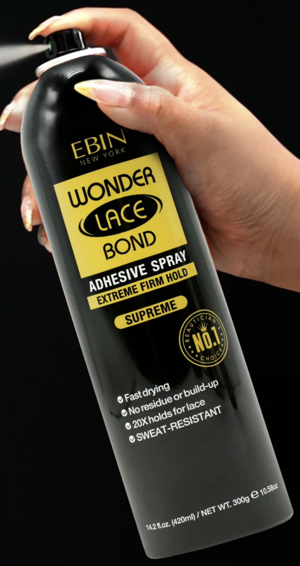 Ebin New York Wonder Lace Bond Adhesive Spray Extreme Firm Hold