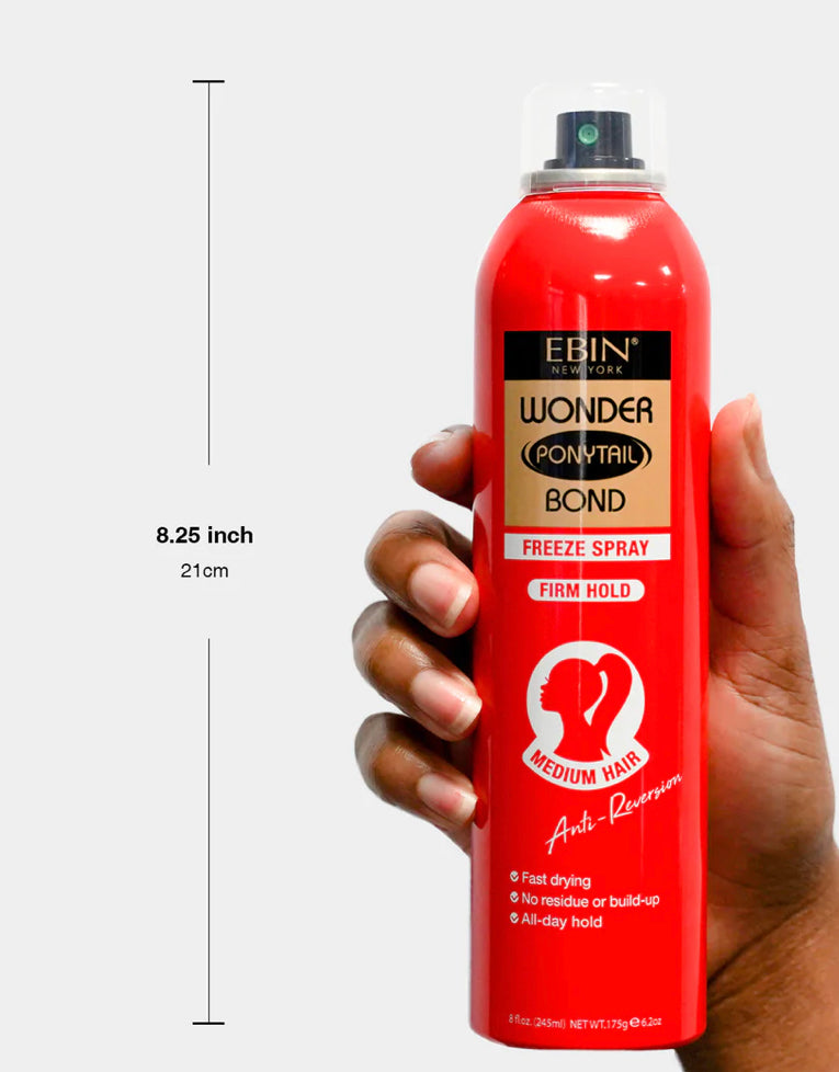 WONDER PONYTAIL BOND FREEZE SPRAY FIRM HOLD 8OZ/ 245ML